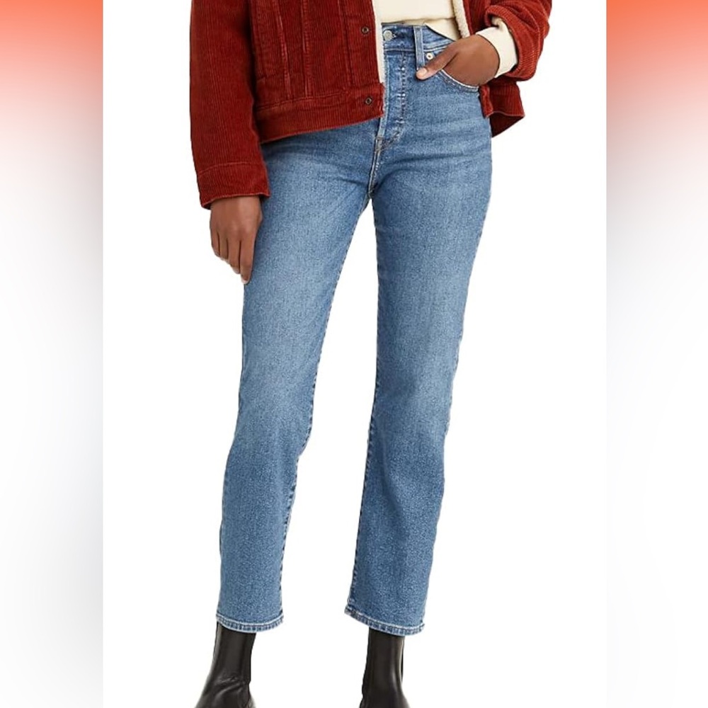 Levi's Wedgie Straight Ribcage Ankle Jeans